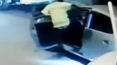 ‘Dur’ ihtarına uymayan ehliyetsiz sürücü, polis tarafından darp edildi