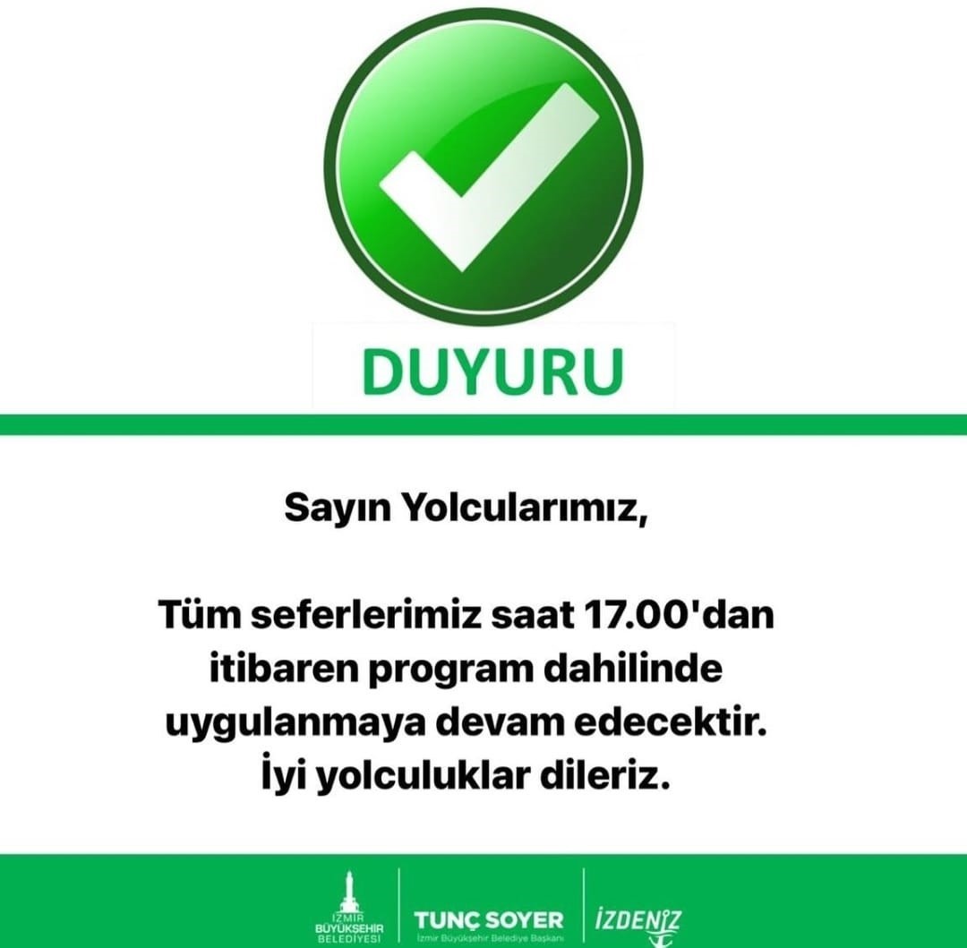 İzmir’de vapur seferleri yeniden başladı