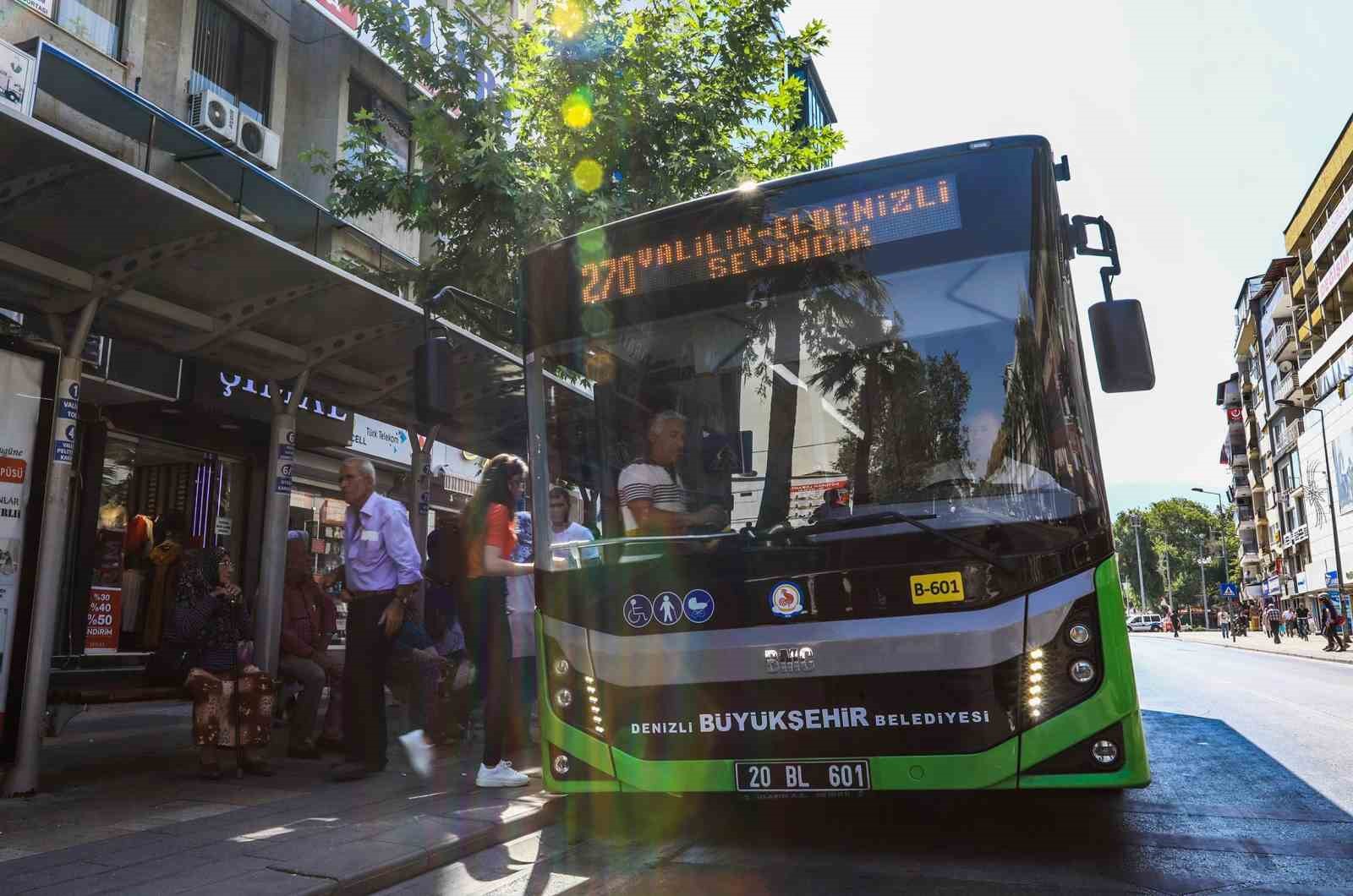 Denizli Büyükşehir otobüsleri bayramın ilk 2 günü ücretsiz