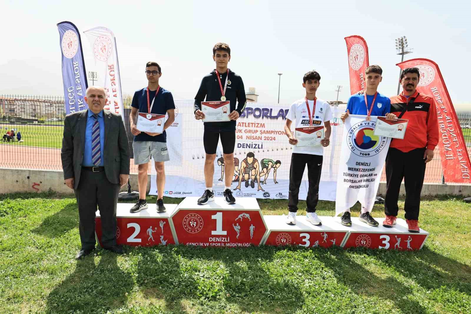 Okul sporları atletizm heyecanı Denizli’de devam ediyor