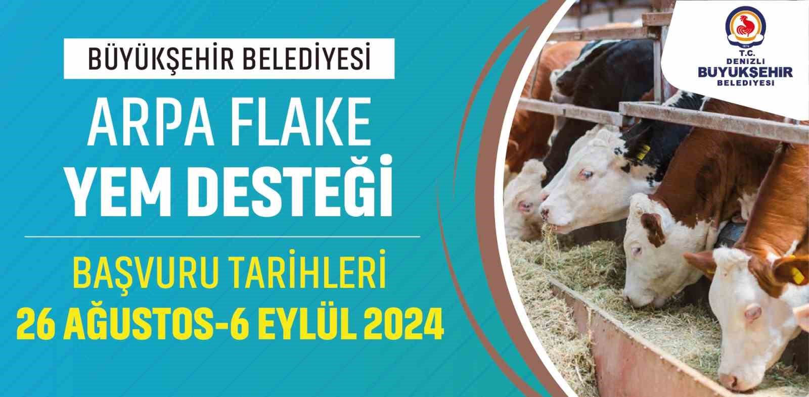 Denizli Büyükşehir büyükbaş hayvan üreticilerine yem desteği sağlayacak